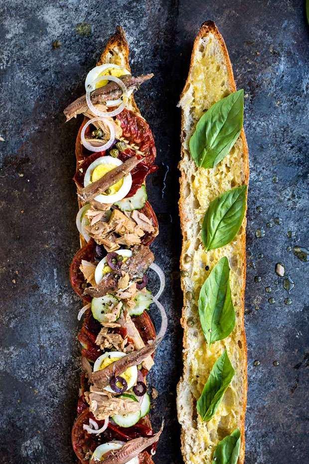 20-Minute Meals-Canned Seafood Baguette