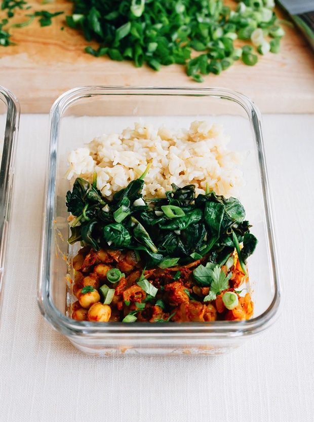 Healthy Packed Lunches: Curried Chickpeas